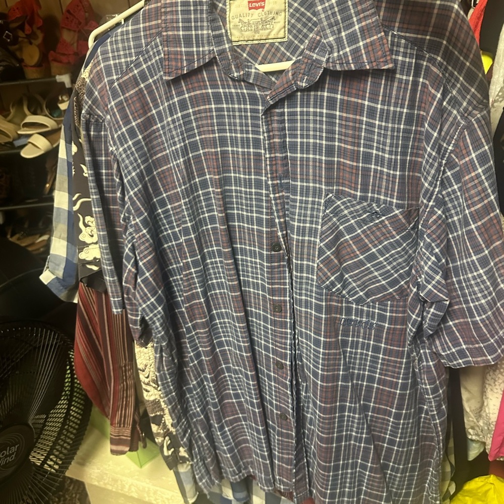 Levi's Blue Casual Button‎ Down Shirt